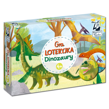 Gra Loteryjka. Dinozaury 4+ - Kapitan Nauka