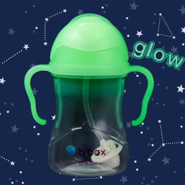 Innowacyjny bidon ze słomką Glow in the dark-b.box 240 ml