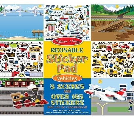 Naklejki wielorazowe – Pojazdy Melissa & Doug